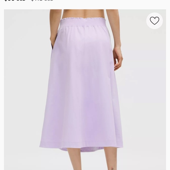 Lululemon Lavender Midi Skirt $118 MSRP - Picture 5 of 13